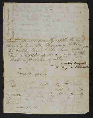Washington Tower Invoice: Bryant and Blaisdell, 1852-03-08