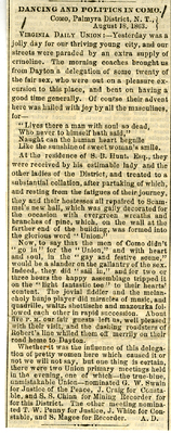 Newspaper Clippings, Daily Union, 1863-64