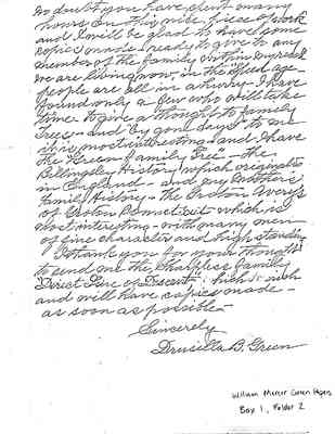 William Mercer Green Papers Box 1 Folder 2 Biographical Data Document 15