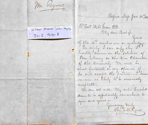 William Mercer Green Papers Box 2 Folder 2 Jan.-Feb. 1868 Document 9
