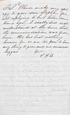 William Mercer Green Papers Box 2 Folder 2 Jan.-Feb. 1868 Document 22