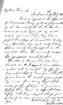 William Mercer Green Papers Box 2 Folder 2 Jan.-Feb. 1868 Document 31