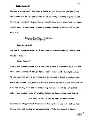 Diary 59 - 1: March 23-April 2, 1885 - preliminary transcript