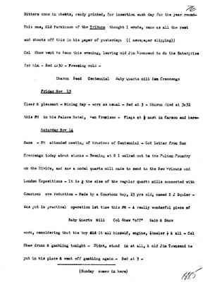 Diary 59 - 9: November, 1885 - preliminary transcript