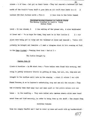 Diary 62-4: July, 1887 - preliminary transcript
