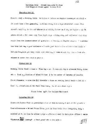 Diary 64-10: October, 1889 - preliminary transcript