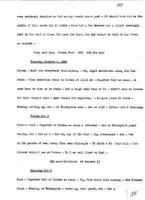 Diary 67-04: October, 1891 - preliminary transcript