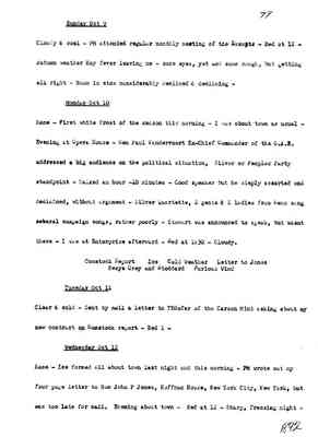Diary 68-10:  October, 1892 - preliminary transcript