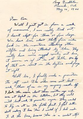 Letter from Jewell H. Spears to Eva S. Moorefield, May 14, 1944