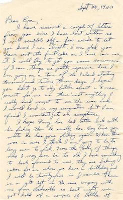 Letter from Jewell H. Spears to Eva S. Moorefield, Sept. 28, 1944