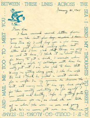 Letter from Jewell H. Spears to Eva S. Moorefield, Jan. 21, 1945