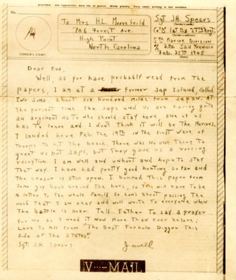 Letter from Jewell H. Spears to Eva S. Moorefield, Feb. 25, 1945