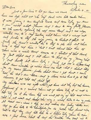 Letter from Aunt Lillie to Eva S. Moorefield, Apr. 5, 1945