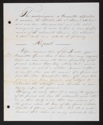 1856-09-01 Trustee Committee on Lots: Interment in Public Lots, 1831.036.006 - p1
