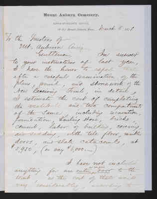 1871-04-12 Trustee Committee on Grounds: Bradlee, Receiving Tomb, 1831.033.035