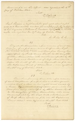 Arlington Co. "Free Negro Register", 1842-1847