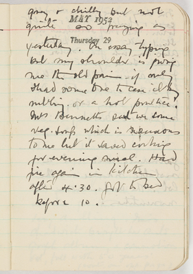 Miles Franklin pocket diary, 1952