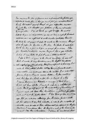 Maria Templeton to Margaret Bayard Smith, 1 August 1800