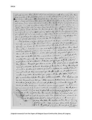 Maria Templeton to Margaret Bayard Smith, 25 November 1800