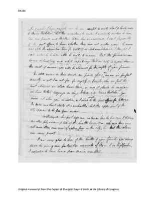 Maria Templeton to Margaret Bayard Smith, 22 August 1799