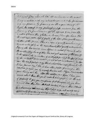 Maria Templeton to Margaret Bayard Smith, 8 November [1798]