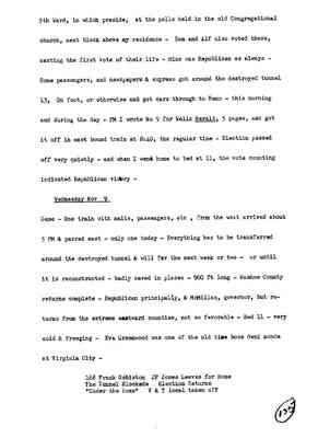 Diary 74-11: November, 1898 - preliminary transcript