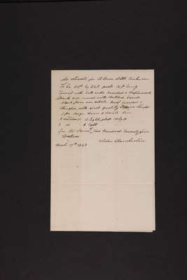 1843-03-17 Estimate on Barn, John Chamberlin to Superintendent Howe, 1831.018.001-003