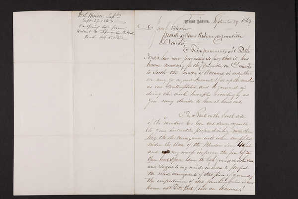 1863-09-29, Letter: Superintendent Winsor to Jacob Bigelow, 1831.016.001.001-003