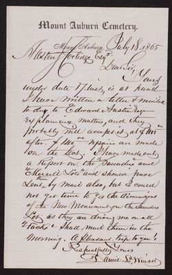 1865-07-18 Letter: Superintendent Winsor to Coolidge, 1831.016.001.004-010