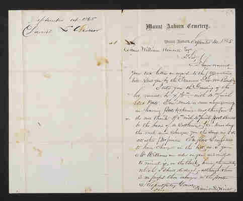 1865-09-14 Letter: Superintendent Winsor to Kimball, 1831.020.002.074