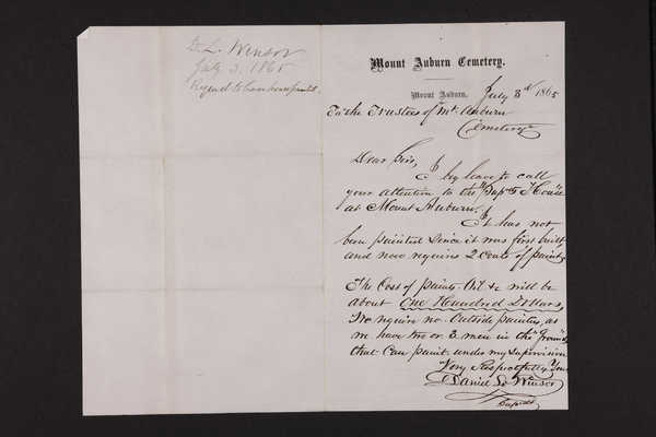 1865-07-03 Letter: Superintendent Winsor to Trustees, 1831.016.001.005-003