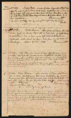Petersburg City "Register of Free Negroes and Mulattoes", 1819-1833