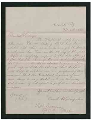 Letter from Daniel H. Livingston, 8 February 1894 [LE 14495]