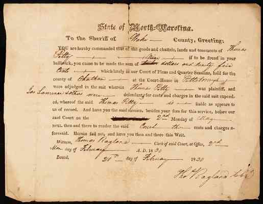folder 132: Correspondence, January–June 1830