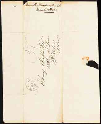 folder 100: Correspondence, 15–20 March 1822