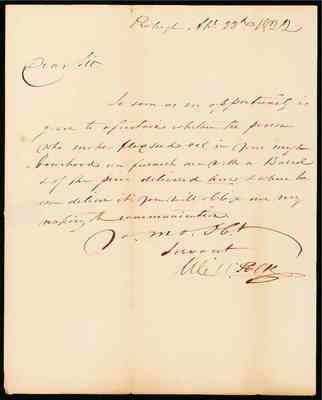 folder 103: Correspondence, 22–30 April 1822