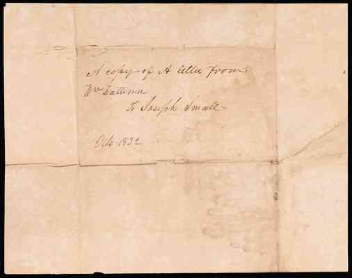 folder 138: Correspondence, August–December 1832