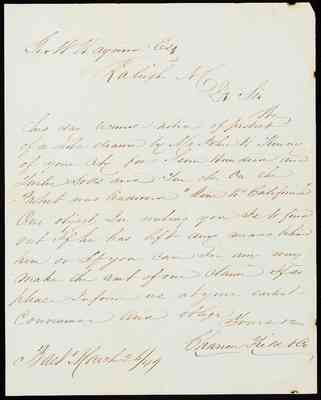 folder 189: Correspondence, March–May 1849