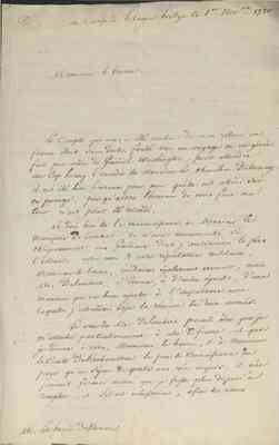 No. 2: Lettre de Galvan (Capitaine au service Etats Unis) - 1780/11/01
