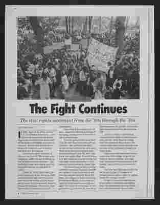 Article- "The Fight Continues: The Civil Rights Movement from the '60s through the '80s". 'GBH. 1990 January