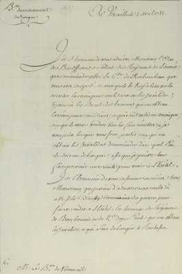 No. 147: Lettre de Ségur - Récompenses bas-officiers et soldats - 1782/04/02