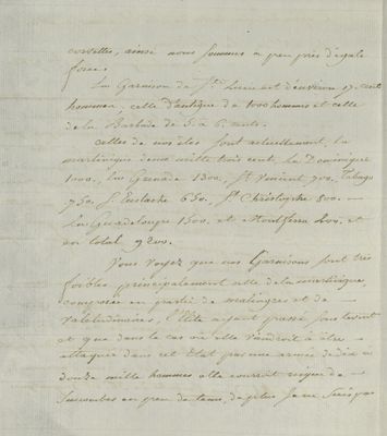 No. 100a: Copie lettre  Damas à La Luzerne - 1782/09/28
