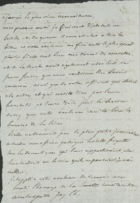 No. 107a: Lettre à l'Amiral Anglais pour M de Latouche - n.d.