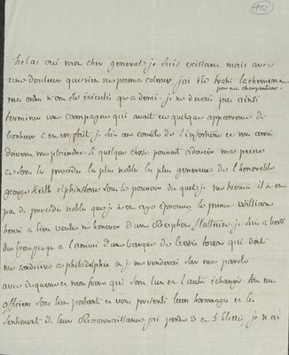 No. 112a: Lettre Latouche à B de V - 1782/0916