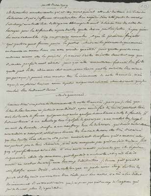 No. 123a: Brouillon lettres au comte de Coigny, à la princesse de Guéménée - n.d.