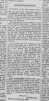 Port Denison Times, 25 October 1865, p2