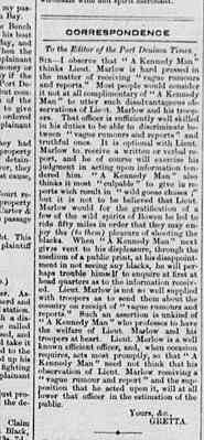 Port Denison Times, 22 April 1865, p3