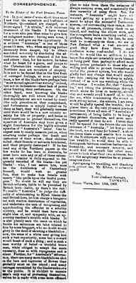 Port Denison Times, 10 January 1866, p2