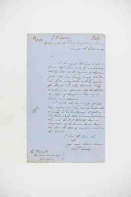 ITM846736 Colonial Secretary's Inwards Correspondence - 1860