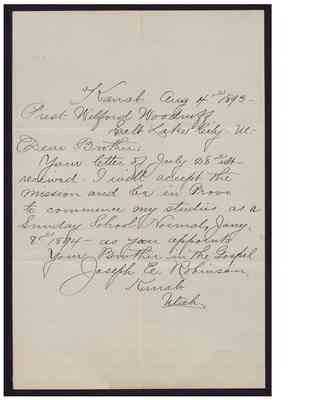 Letter from Joseph Eldridge Robinson, 4 August 1893 [LE-41670]